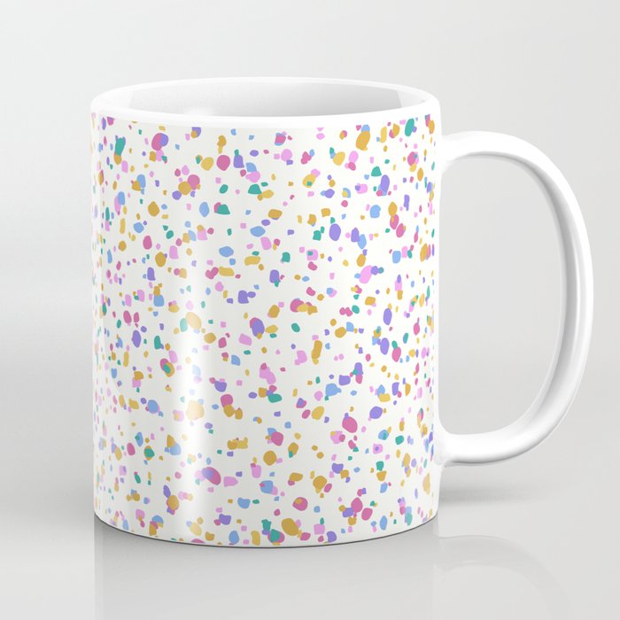 Festive Speckled Dot Pattern - Funfetti Rainbow Coffee Mug Gallery Image 1