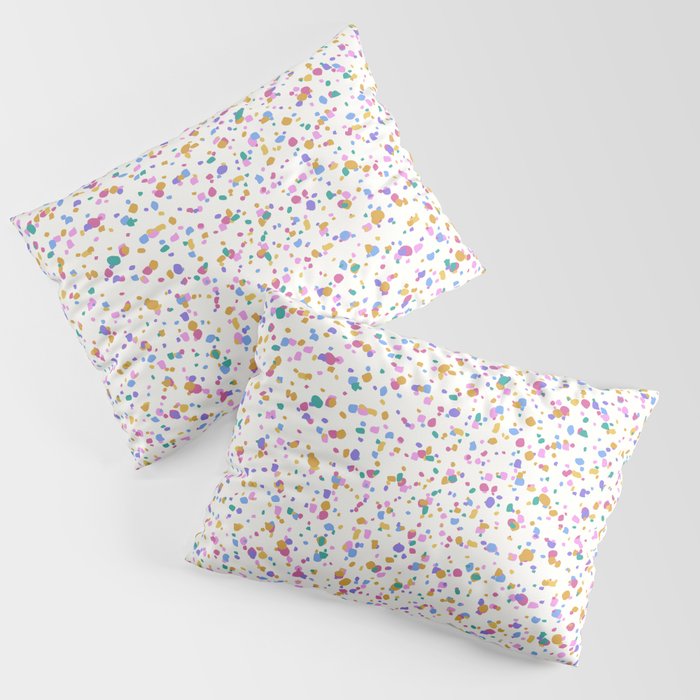 Festive Speckled Dot Pattern - Funfetti Rainbow Pillow Sham Gallery Image 3