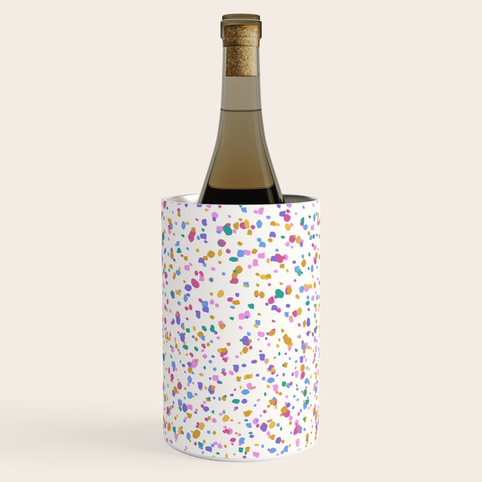 Festive Speckled Dot Pattern - Funfetti Rainbow Wine Chiller Gallery Image 2