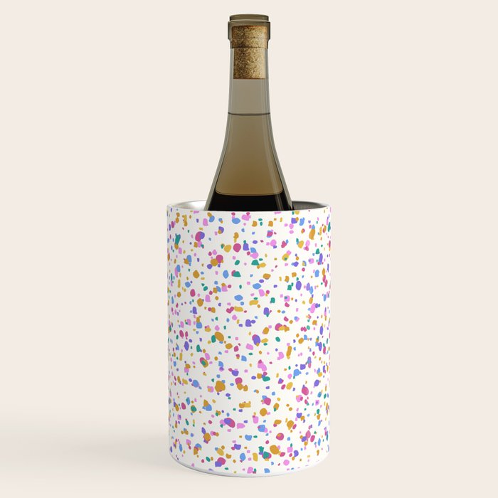 Festive Speckled Dot Pattern - Funfetti Rainbow Wine Chiller Gallery Image 3
