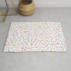Festive Speckled Dot Pattern - Funfetti Rainbow Rug Gallery Image 1
