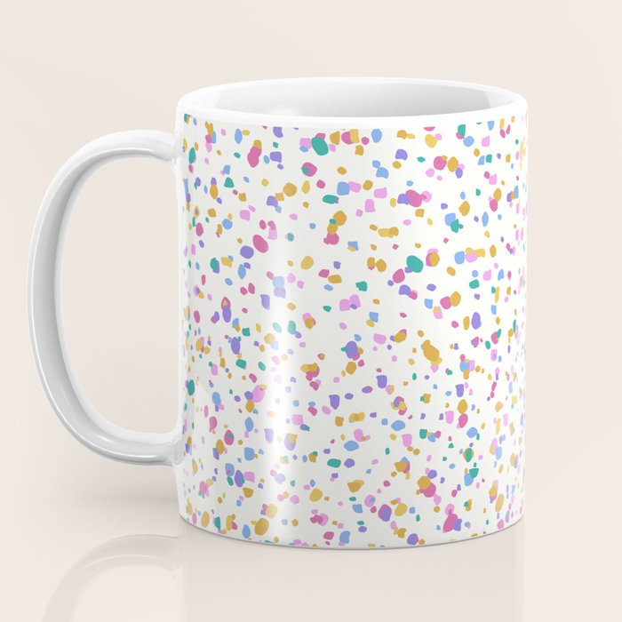 Festive Speckled Dot Pattern - Funfetti Rainbow Coffee Mug Gallery Image 3