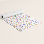 Festive Speckled Dot Pattern - Funfetti Rainbow Yoga Mat Gallery Image 2
