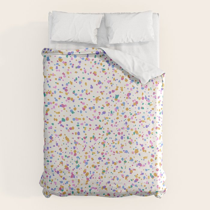 Festive Speckled Dot Pattern - Funfetti Rainbow Duvet Cover Gallery Image 6