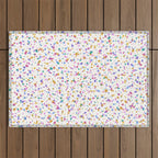 Festive Speckled Dot Pattern - Funfetti Rainbow Outdoor Rug Gallery Image 1
