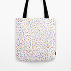Festive Speckled Dot Pattern - Funfetti Rainbow Tote Bag Gallery Image 1