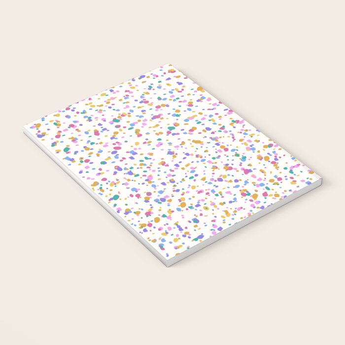 Festive Speckled Dot Pattern - Funfetti Rainbow Notebook Gallery Image 3