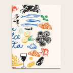 La Dolce Vita Colorful Italian Cuisine Food Doodles Notebook Gallery Image 4