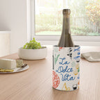 La Dolce Vita Colorful Italian Cuisine Food Doodles Wine Chiller Gallery Image 4