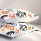 La Dolce Vita Colorful Italian Cuisine Food Doodles Pillow Sham Gallery Image 3