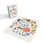 La Dolce Vita Colorful Italian Cuisine Food Doodles Jigsaw Puzzle Gallery Image 2