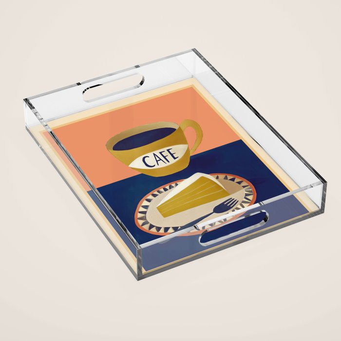 Coffee with Cake Acrylic Tray Gallery Image 1