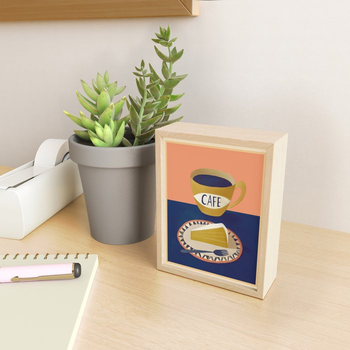 Coffee with Cake Mini Art Print Gallery Image 2