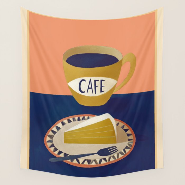 Coffee with Cake Wall Tapestry Gallery Image 4