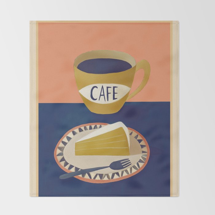 Coffee with Cake Throw Blanket Gallery Image 2