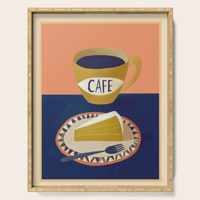 Coffee with Cake Serving Tray Gallery Image 1