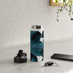 Indigo Blue Plant Leaves Water Bottle Gallery Image 5