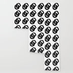 Black & White Minimalist Ink Tribal Mid Century Pattern Dark Painting Pattern Wallpaper Gallery Image 3