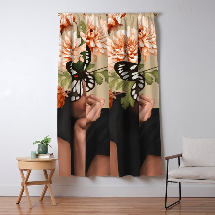 Obscured Beauty 2 Window Curtain Gallery Image 5
