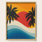 Abstract landscape art #5 Serving Tray Gallery Image 1