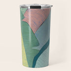 Banana leaves pastel colors Travel Mug Gallery Image 1