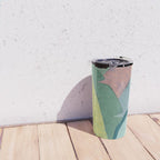Banana leaves pastel colors Travel Mug Gallery Image 4