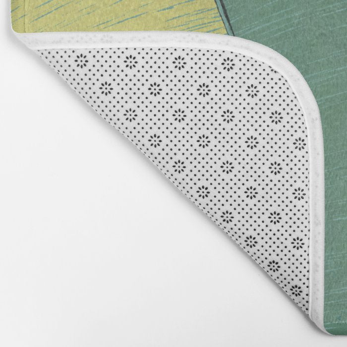 Banana leaves pastel colors Bath Mat Gallery Image 2