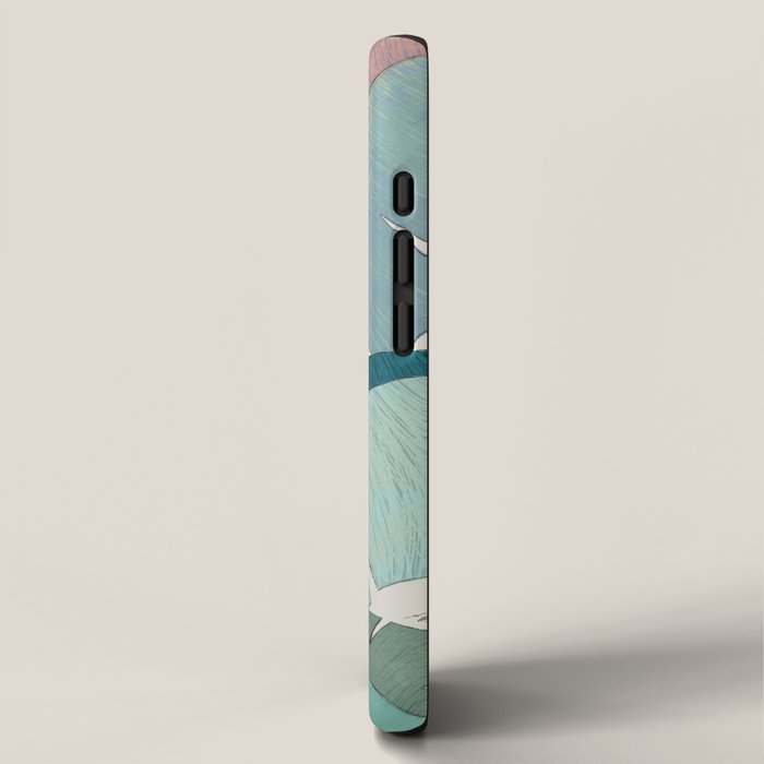 Banana leaves pastel colors iPhone Case Gallery Image 2