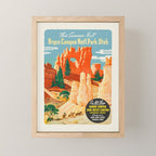 Bryce Canyon National Park Vintage travel poster, 1930 Mini Art Print Gallery Image 1