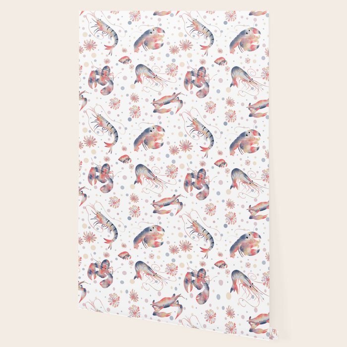Happy Crustacean Pattern Wallpaper Gallery Image 2