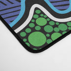 Authentic Aboriginal Art - The River (green) Desk Mat Gallery Image 4