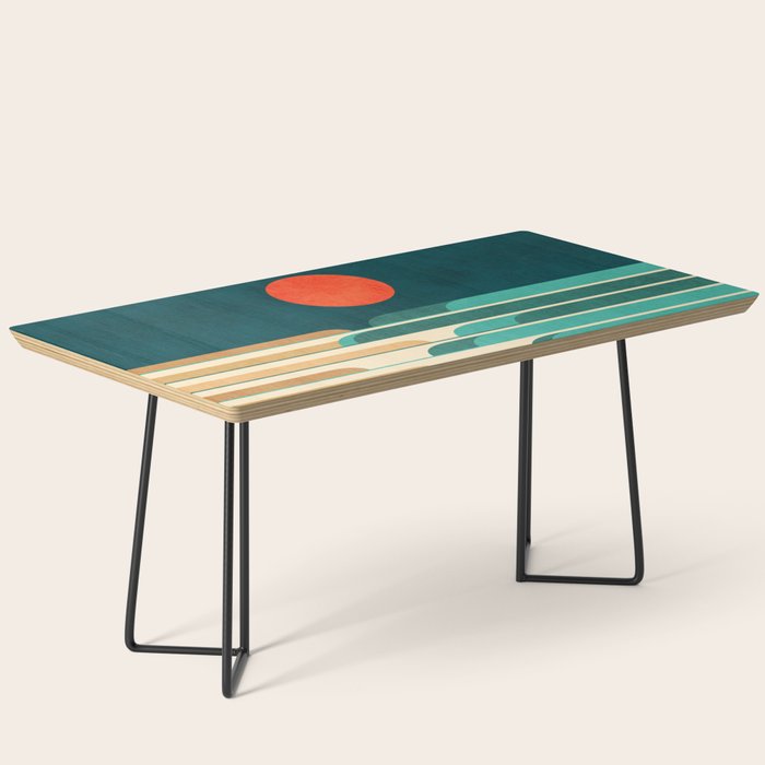 Chasing wave under the red moon Coffee Table Gallery Image 1