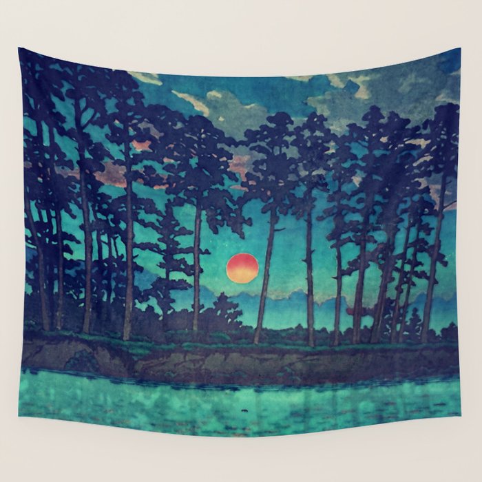 Hues of Dusk at Kanako - Nature Landscape Wall Tapestry Gallery Image 4