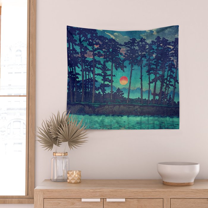 Hues of Dusk at Kanako - Nature Landscape Wall Tapestry Gallery Image 2