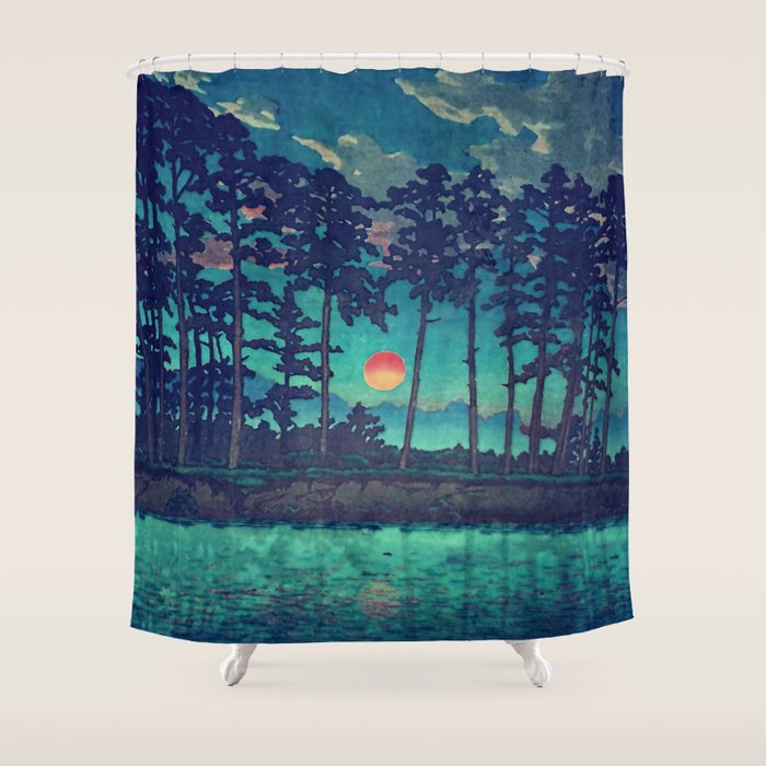 Hues of Dusk at Kanako - Nature Landscape Shower Curtain Gallery Image 1