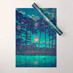 Hues of Dusk at Kanako - Nature Landscape Wrapping Paper Gallery Image 1