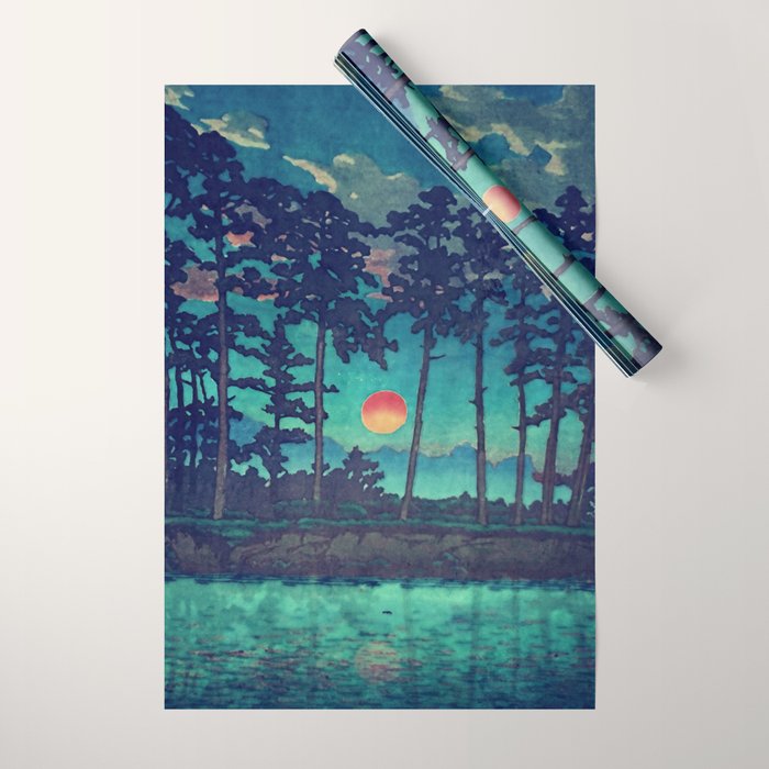Hues of Dusk at Kanako - Nature Landscape Wrapping Paper Gallery Image 1