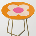 Retro Blossom - orange pink Side Table Gallery Image 2