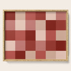 Bold Colorful Checks Pattern - Large X Serving Tray Gallery Image 1