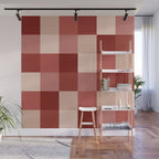 Bold Colorful Checks Pattern - Large X Wall Mural Gallery Image 1