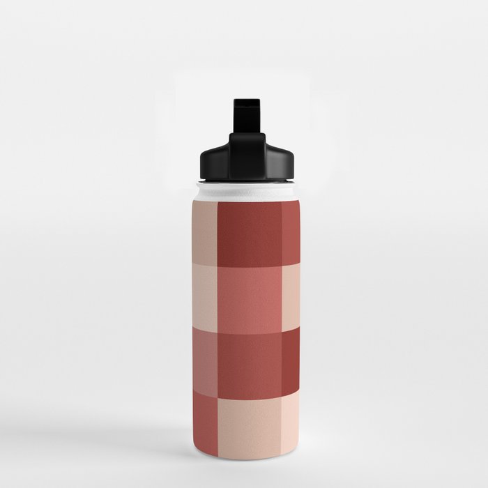 Bold Colorful Checks Pattern - Large X Water Bottle Gallery Image 2