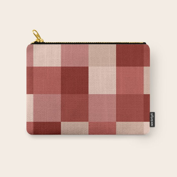 Bold Colorful Checks Pattern - Large X Carry All Pouch Gallery Image 1
