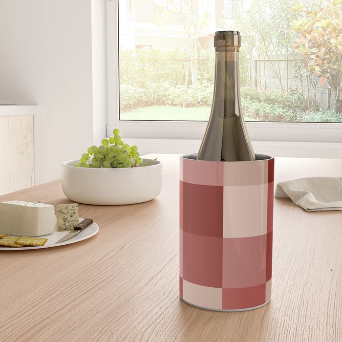 Bold Colorful Checks Pattern - Large X Wine Chiller Gallery Image 4