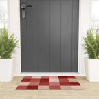 Bold Colorful Checks Pattern - Large X Welcome Mat Gallery Image 3