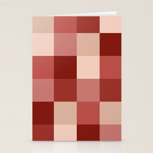 Bold Colorful Checks Pattern - Large X Stationery Card Gallery Image 2