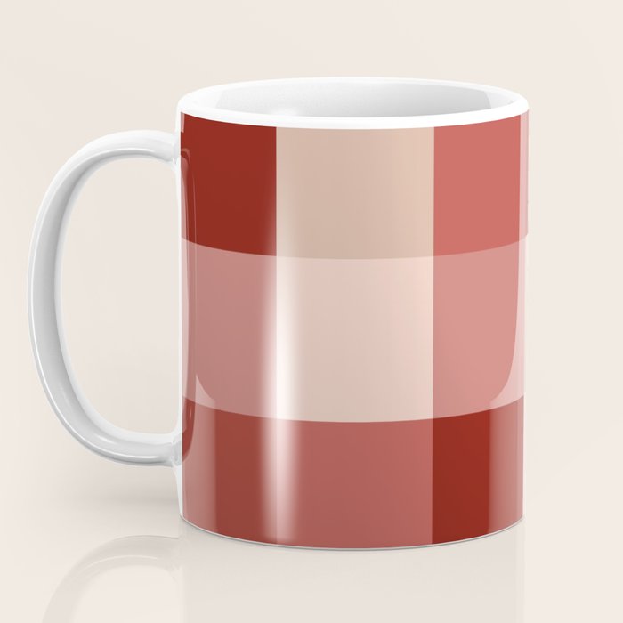 Bold Colorful Checks Pattern - Large X Coffee Mug Gallery Image 3