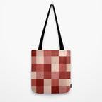 Bold Colorful Checks Pattern - Large X Tote Bag Gallery Image 2