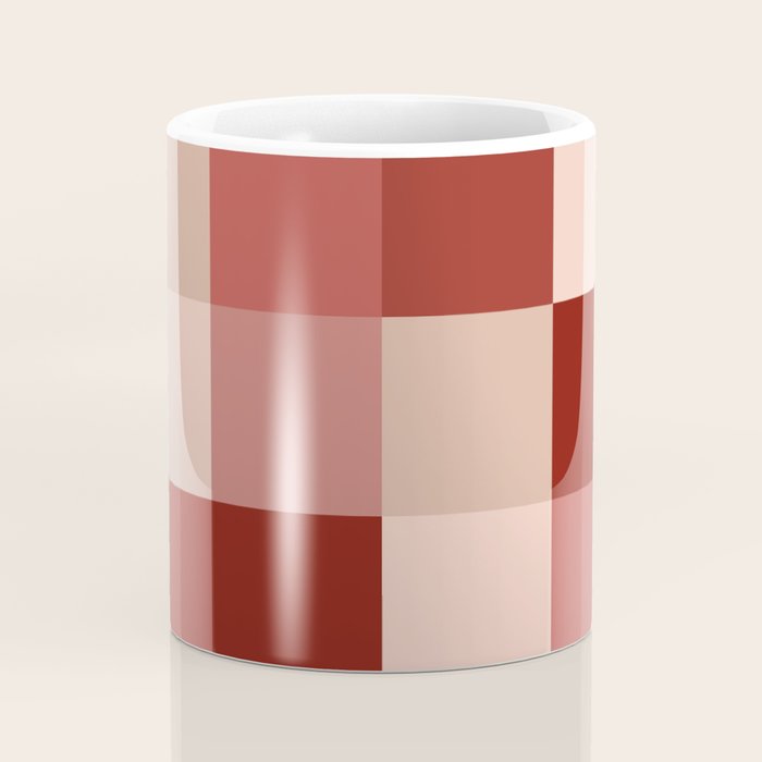 Bold Colorful Checks Pattern - Large X Coffee Mug Gallery Image 4