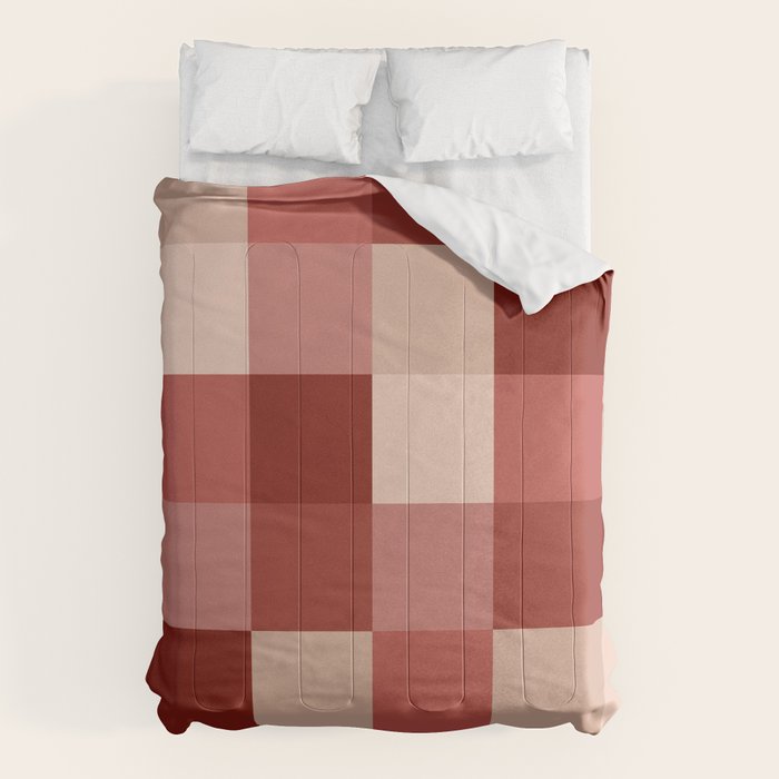 Bold Colorful Checks Pattern - Large X Comforter Gallery Image 6