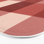Bold Colorful Checks Pattern - Large X Bath Mat Gallery Image 3